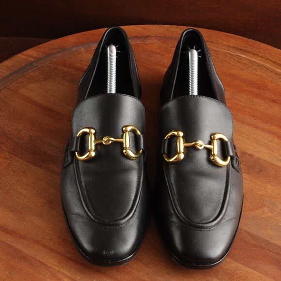 Jeffrey Campbell Loafer Womens SZ 9.5 BLK Velviteen Leather Slip On Horse Bit - Picture 2 of 13